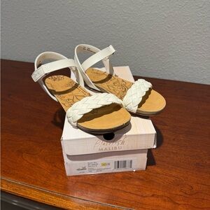 Blowfish Girls Cream Braided Sandals